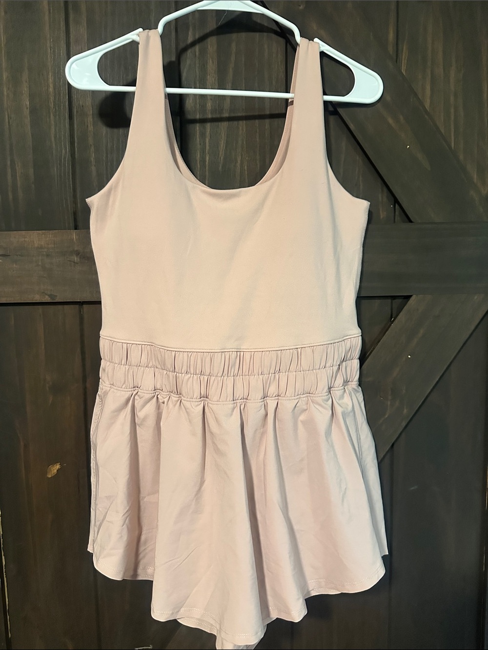 Light Blush Tank Romper